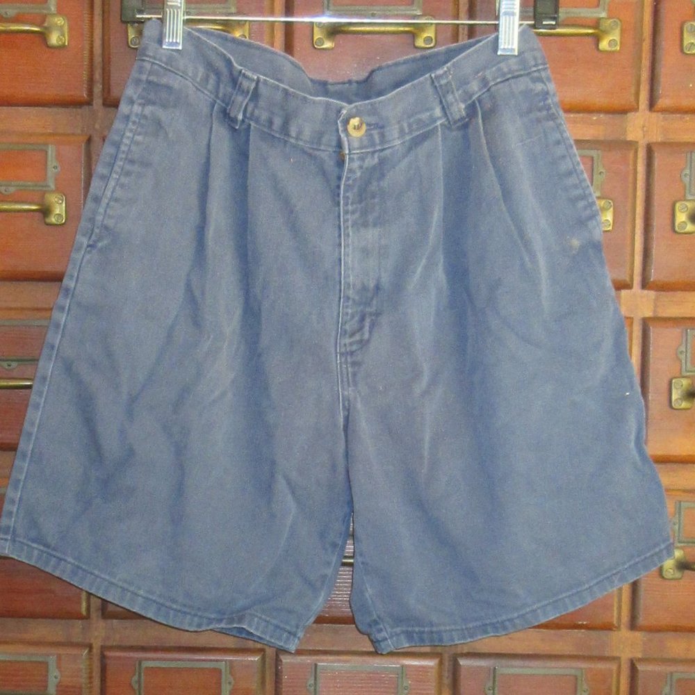 DUCK HEAD Navy Cotton Shorts Size 28W